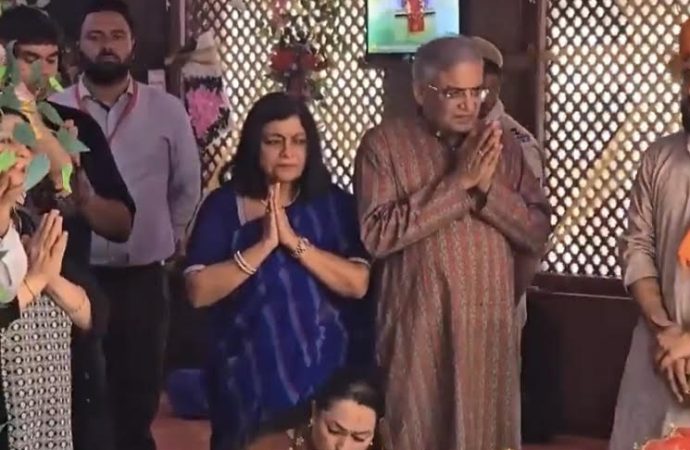 At Kheer Bhawani shrine, CEC seeks blessings for stronger democracy