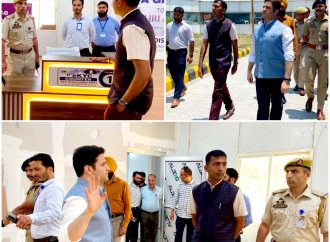 Div Com Kashmir reviews facilities for yatris at Srinagar Airport