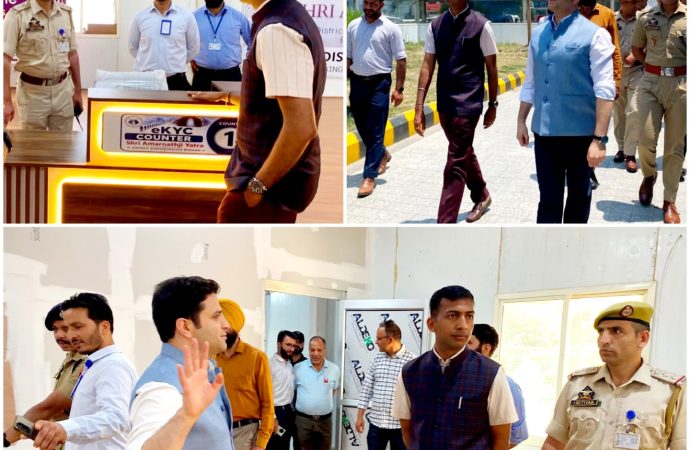 Div Com Kashmir reviews facilities for yatris at Srinagar Airport