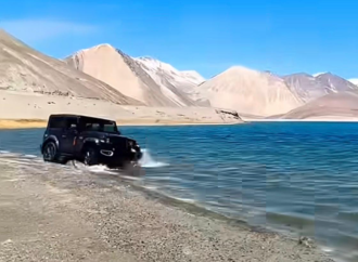 Ladakh fines tourists for illegal off-roading near Pangong Lake
