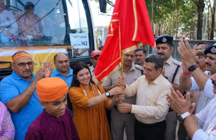 Devyani Rana flags off Kheer Bhawani Yatra, carries forward family legacy