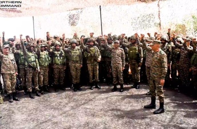 Northern Army commander reviews combat readiness along LoC