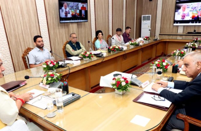 LG Sinha reviews Vaishno Devi shrine donation safeguards