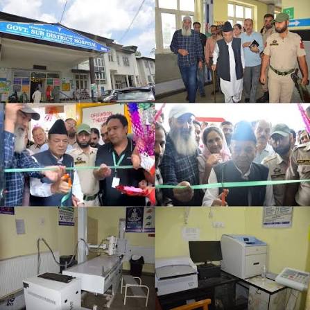 Speaker inaugurates laparoscopy, digital X-ray facilities at Charar-e-Sharief hospital
